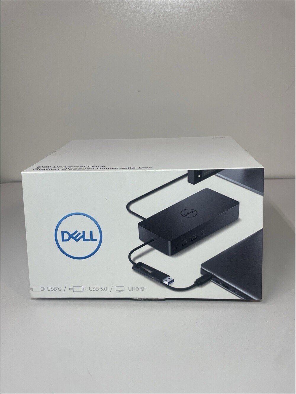 NEW SEALED Dell D6000 Universal Dock UHD 5K USB-C USB 3.0 H3C24